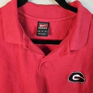 Nike Georgia‎ Bulldog embroidered polo size medium
